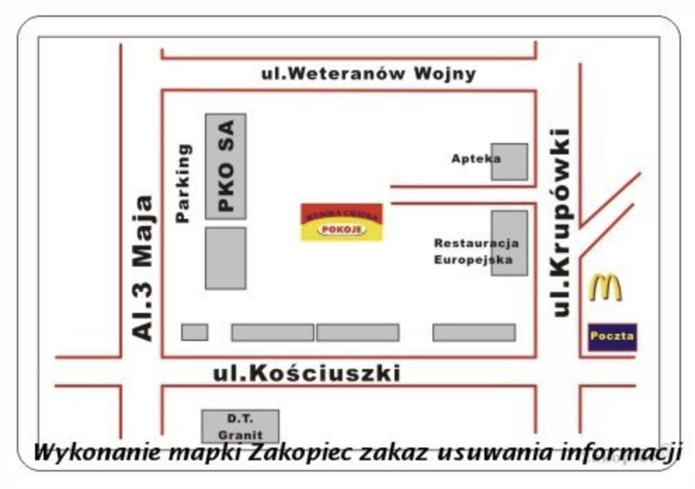 Wesola Chatka Zakopane - Krupowki 37A -Centrum Exteriér fotografie